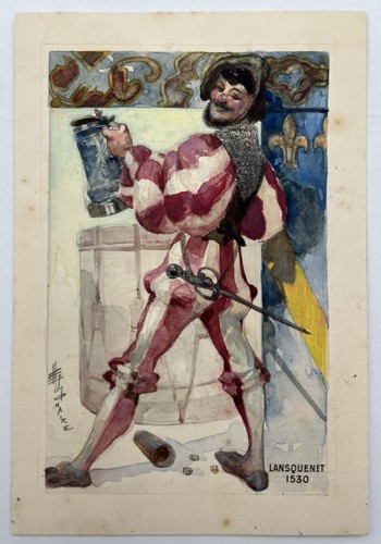 Gouache originale maquette - gouache,