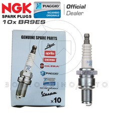 Bougies Originales APRILIA/NGK BR9ES Kit X10 HONDA QUAD FL - 350 CC