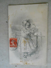 CPA enfant petite fille 1900 L. Kranzle - voyagé 1909