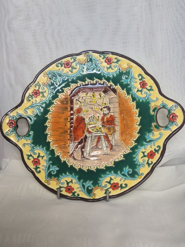 Longwy rare assiette - longwy,, emaux