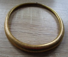 COLLIER TUBOGAZ PLAQUE OR