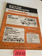 Fiat Panda 45 Revue Technique Automobile RTA évolution Renault 15 17 R15 R17
