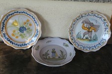 LOT DE 3 ASSIETTES