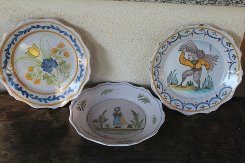 Lot assiettes - 3,