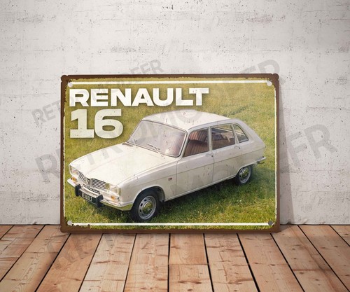 Plaque métal vintage renault