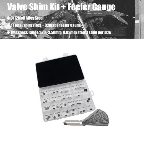 48mm kit cales - de, soupapes