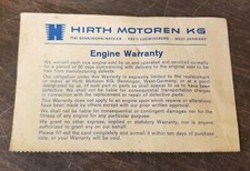 Rare 1960s Hirth Motoren KG