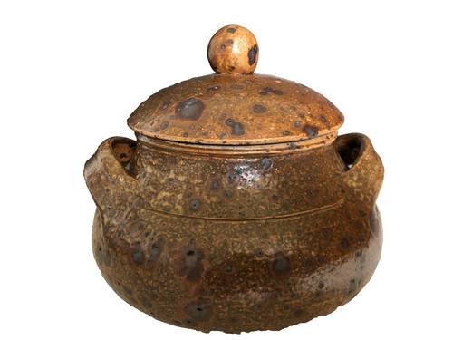 Belle soupière grès pyrité