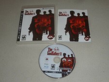 PLAYSTATION 3 GAME THE GODFATHER II 2 W CASE & MANUAL PS3 EA COMPLETE 