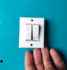 Vintage Interrupteur double va et vient 45X55 annoté Legrand Commun 486 10/250 ∿