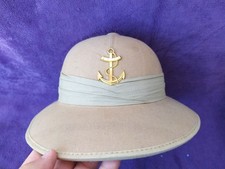 Guerre d'Indochine : Casque colonial des Troupes coloniales - ADC Castiblanque