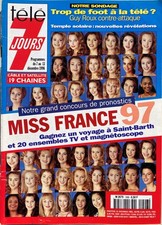TELE 7 JOURS MISS FRANCE 97 JEAN-PIERRE FOUCAULT MARC LAVOINE PAMELA ANDERSON