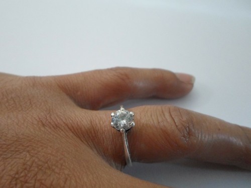 Bague argent massif - en,