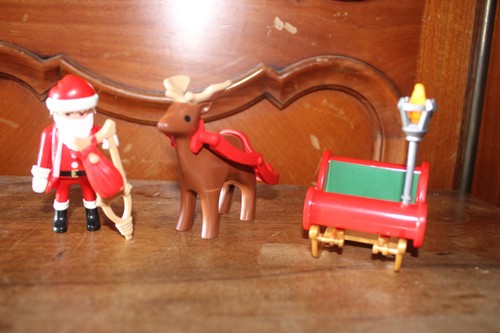 Playmobil pere noel renne - pere, +