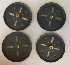 LOT DE 4 POULIES A MOYEU GRIS