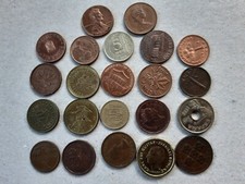 LOT 22 PIECES DES MONNAIES DIVERS ~ WORLD COINS COLLECTION