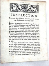 LIVRE ANCIEN INSTRUCTION