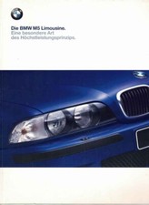 Catalogue Brochure BMW M5 E39 1/2000 Allemand / Deutsch