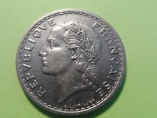   ANCIENNE MONNAIE 5  FRANCS  1935   ---   A COLLECTIONNER ...