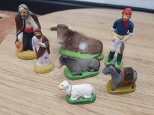 Lot Santons Ricard,  Carbonel, Didier et Gilli pour crèche