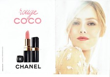 Publicité Advertising 107   2011  Chanel rouge Lèvres Coco & Vanessa Pardis (2p)