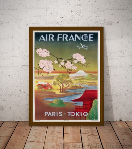 Poster affiche air france - air,
