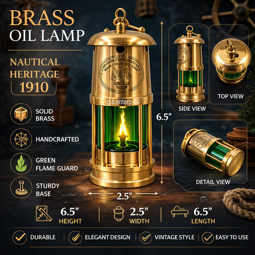 Lampe mineur laiton - mineur, en