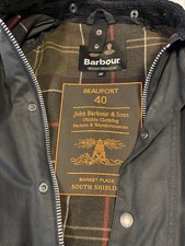 Barbour Beaufort collector ‘40th Anniversary’ NAVY