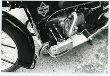 PHOTO, moto ancienne motocyclette motorbike motobécane moteur GNOME