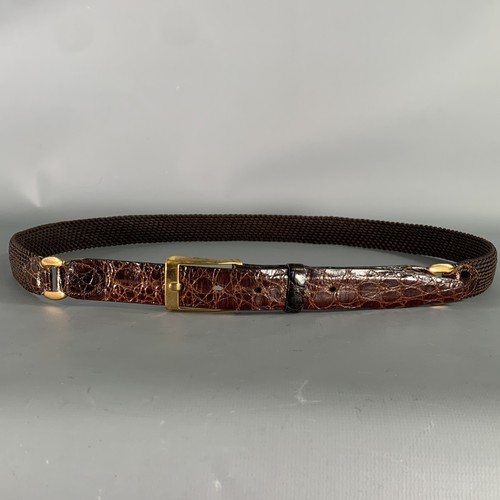 Ceinture marron crocodile - ceinture,