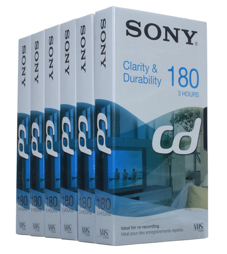 Sony lot cassette vhs 3 - sony,