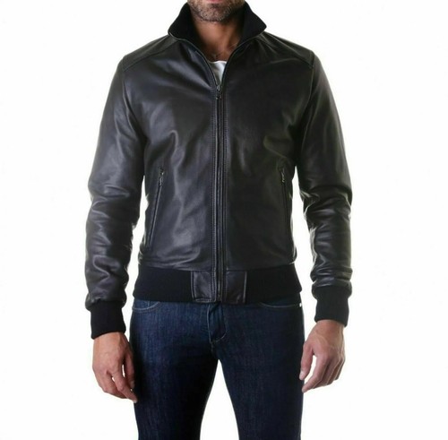Veste motard rétro bomber - de,