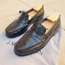 Penny loafer / Mocassin J.M Weston 180, Alligator, Awesome patina, UK6.5 / UE41