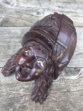 Masque Ancien Chinois Chine China Art Asiatique Sculpture Bois