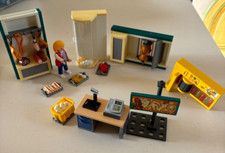 playmobil lot - Supermarché - superette - produits frais avec caisse et vendeuse