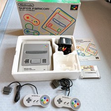 Console Nintendo Super Famicom SFC SNES en boîte Jeux Japon ED WORKING...