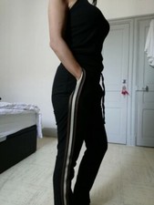 Pantalon chino noir taille