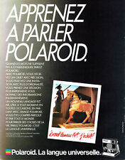 Publicité Advertising 088  1985   appareil photo Polaroid  SLR 680