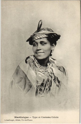 Cpa type costume creole - cpa,