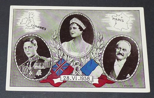 Cpa souvenir visite roi king - souvenir,