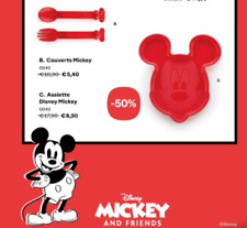 ASSIETTE MICKEY   ET COUVERTS