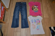 Lot de 6 vêtements fille 10 ans, jean, T-shirts manches courtes, Violetta, Monst