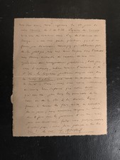 1892 - Lettre autographe