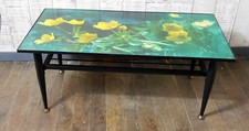 ancienne table basse design 1960 vintage metal
