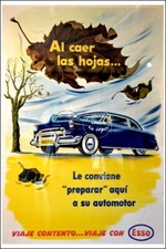 ESSO HUILE AUTO R51 - POSTER