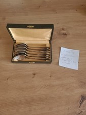 6 Cuillère à Café Alfenide Christofle Métal Argenté Poinçon OC À Tête De Cheval