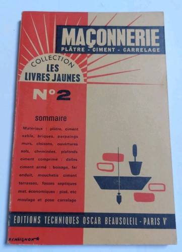Maçonnerie plâtre ciment - maçonnerie.,