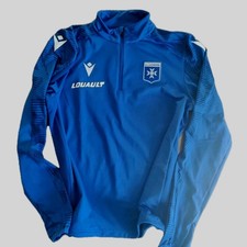 AJ Auxerre Polo Entraînement Manches Longues Sweat Maillot Foot XS