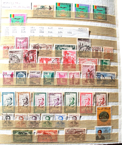 Lot timbres divers mali - ,