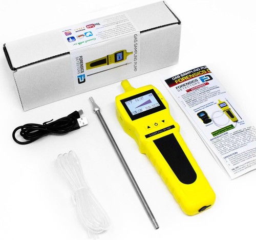 Open box gas sampling pump - open,
